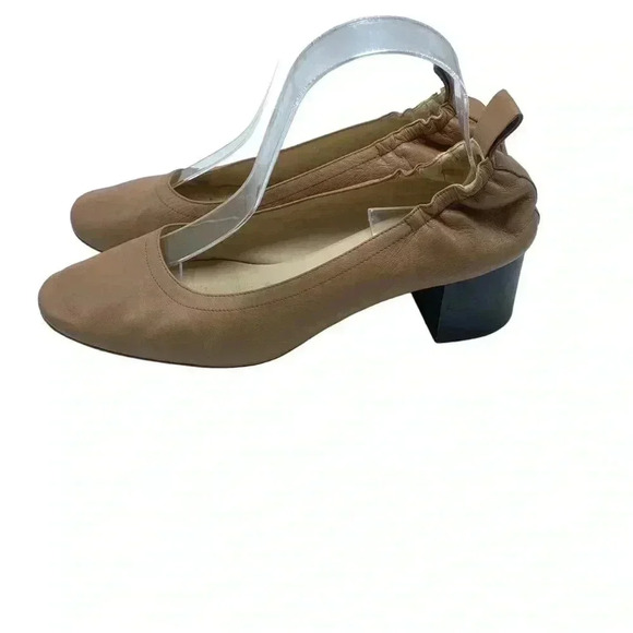 Everlane the Day ballet pumps capsule wardrobe block heels size 8.5 - Picture 3 of 6